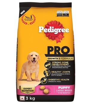Pedigree PRO Puppy Large Breed, 3 kg Dry Dog Food.