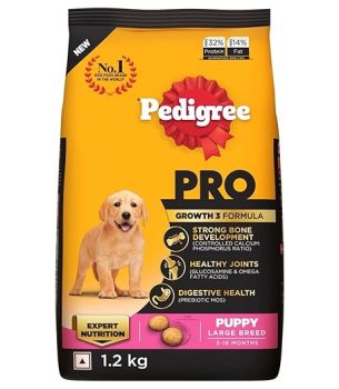 Pedigree PRO Puppy Large Breed, 1.2 kg Dry Dog Food.
