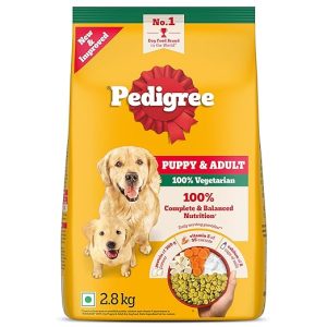 Pedigree Adult & Puppy Dry Dog Food, 100% Vegetarian, 2.8 kg