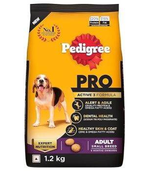 Pedigree PRO Adult Small Breed, 1.2 kg Dry Dog Food .