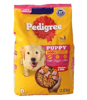 Pedigree Puppy Dry Dog Food, Chicken & Milk, 2.8 kg.