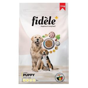 Fidele+ Dry Dog Food Balanced Nutrition for Dogs 3KG, Adult Large Puppy