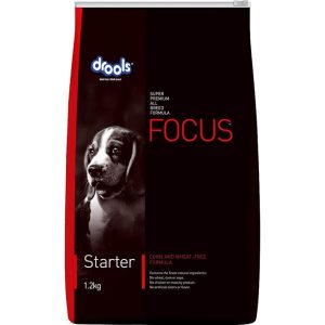 Drools Focus Starter Super Premium Dry Dog Food 1.2kg Pack | Chicken Flavour