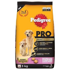 Pedigree PRO Mother & Pup Starter Large Breed, 3 kg Dry Dog Food.